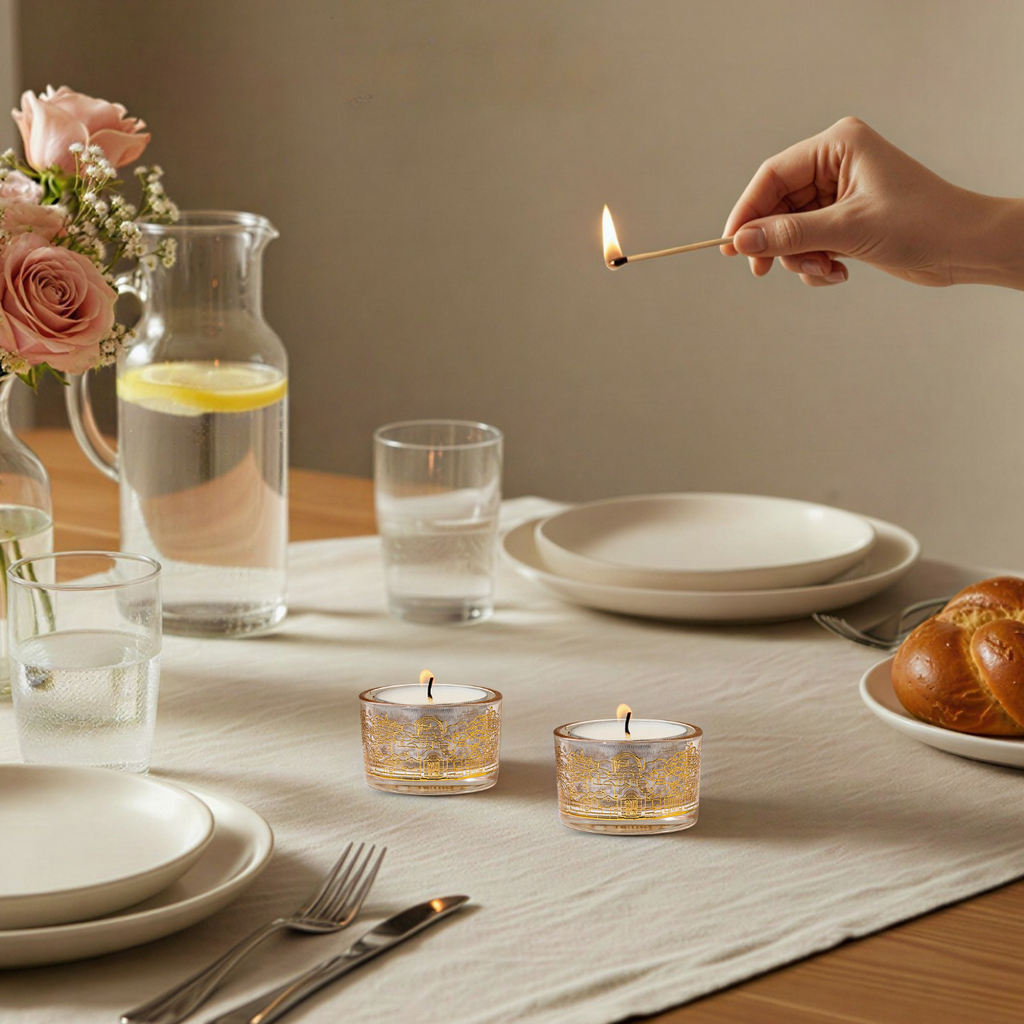 Modern Jerusalem Glass Candle Holders - Jerusalem Glass series