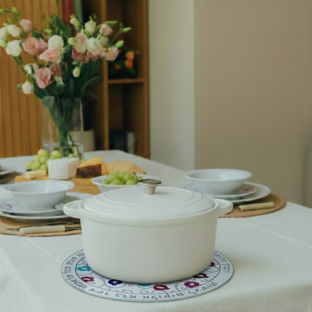 Unique Jewish Home Decor Shabbat Set – Pomegranate Chic Series