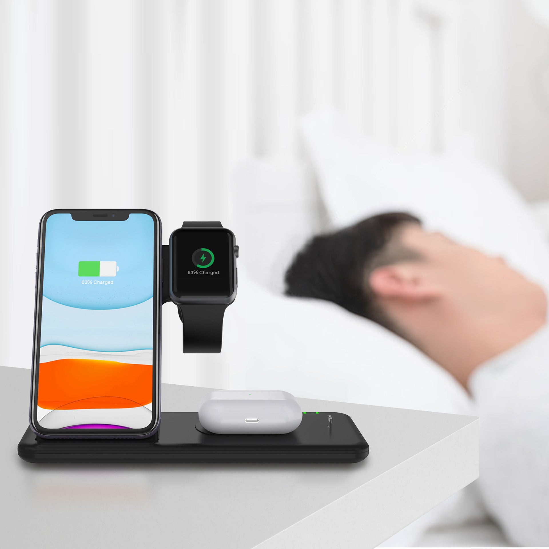 Compatible with Apple, Compatible with Apple , Wireless Charger Stand For iphone