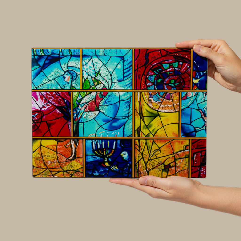 Handcrafted Modern Jewish Gift Set – Chagall Yellow Series