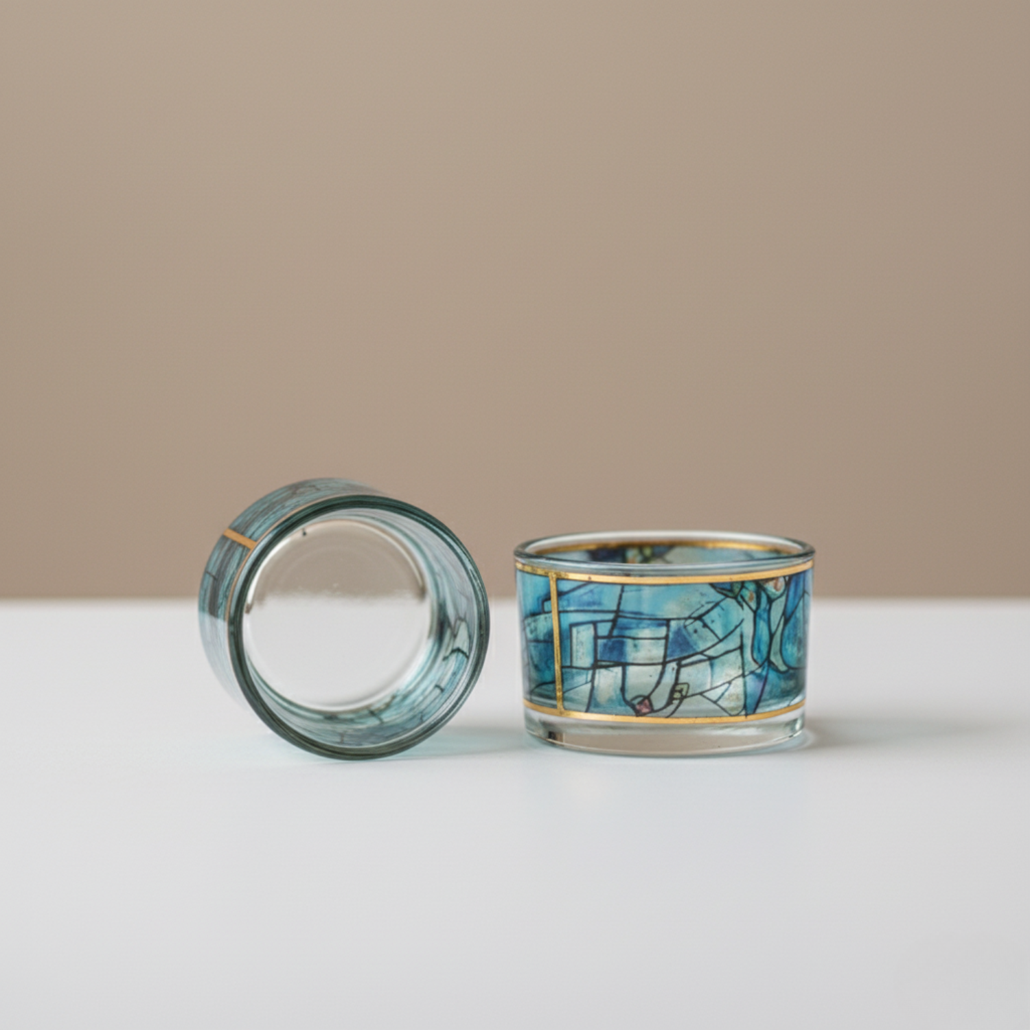 Luxurious and designed Judaica set - Chagall Blue Series