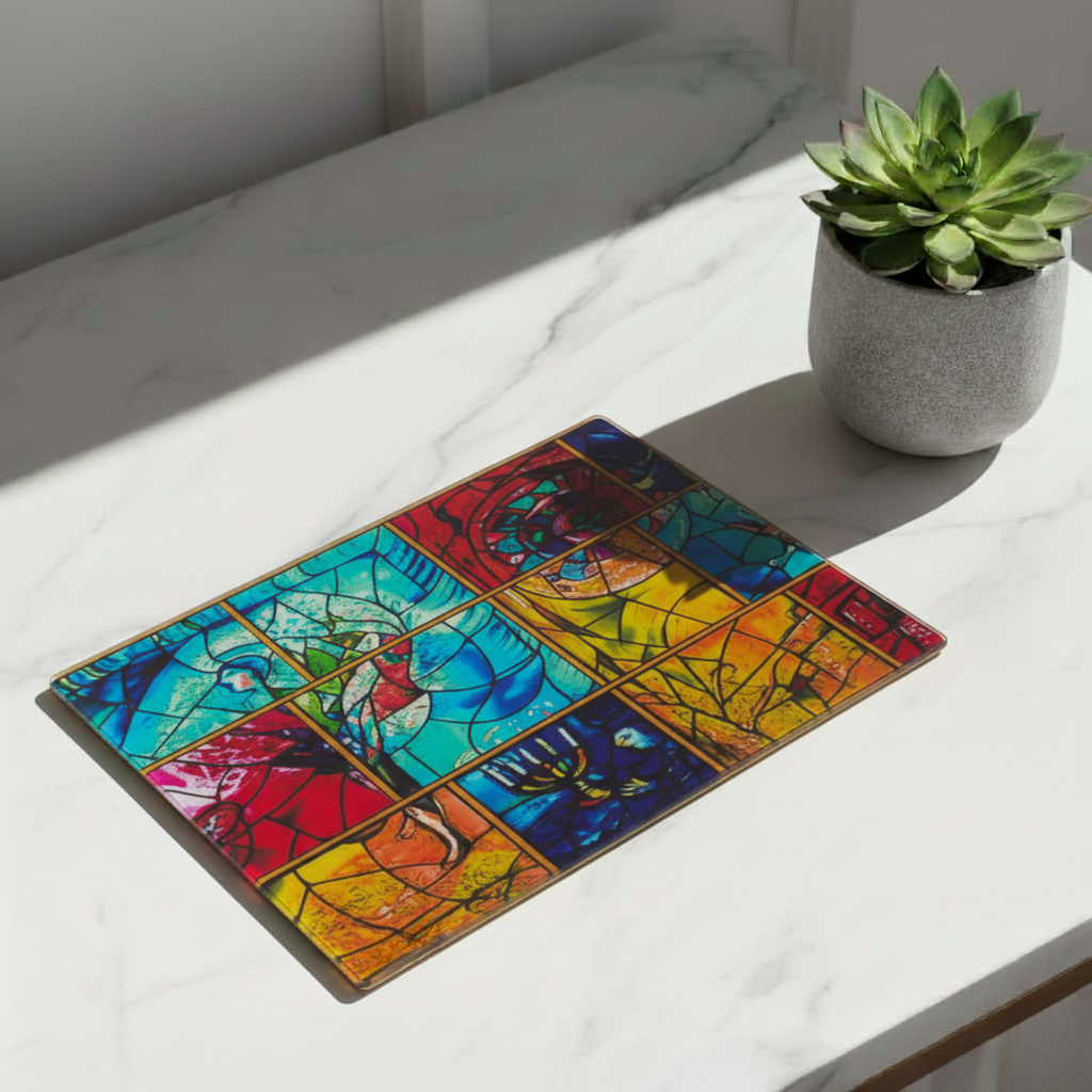 Handcrafted Modern Jewish Gift Set – Chagall Yellow Series