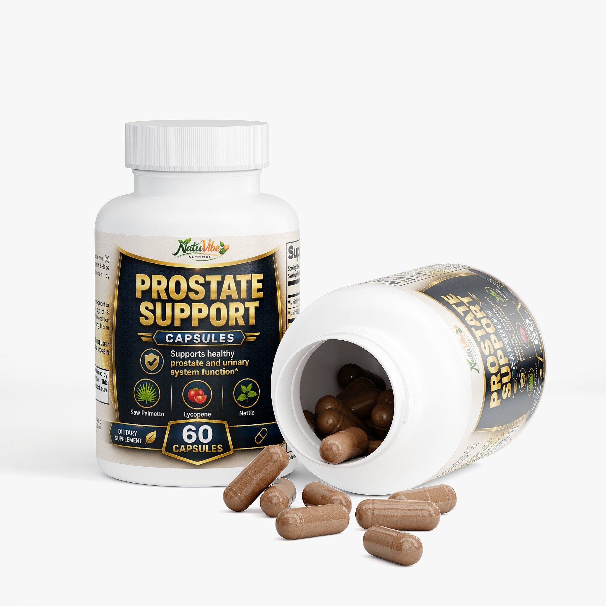 Prostate Support 60 Caps Nettle Extract Saw Palmetto