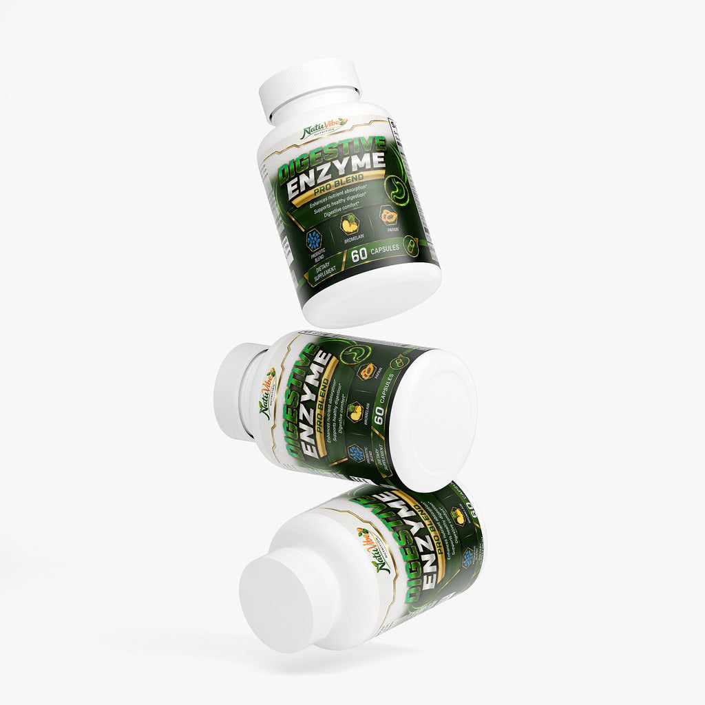 Digestive Enzyme Pro Blend™ – Makzyme-Pro™ with Bromelain, Papain & Probiotics | Gut Health & Nutrient Absorption | 60 Caps