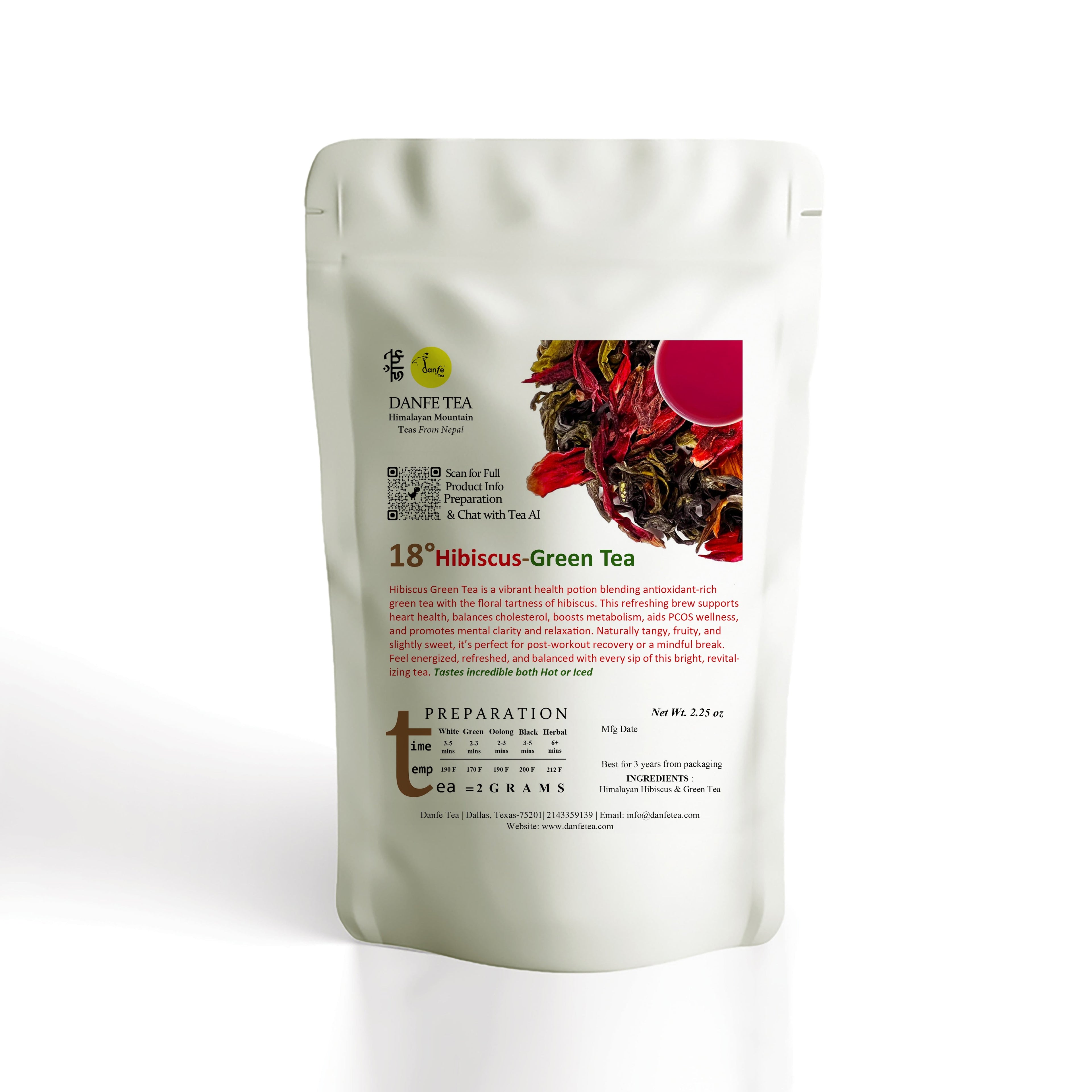 18° Hibiscus Green Tea