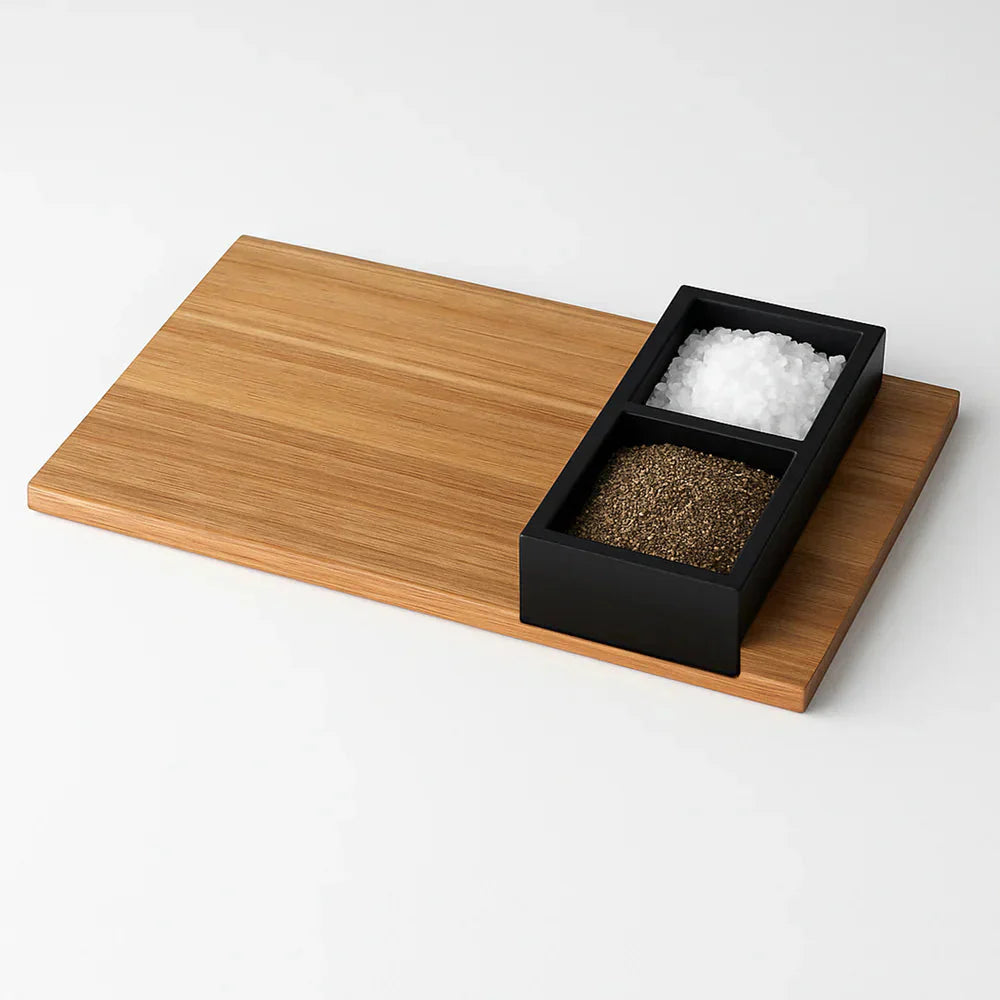 Handcrafted Serving Board with Concrete – Creme Series