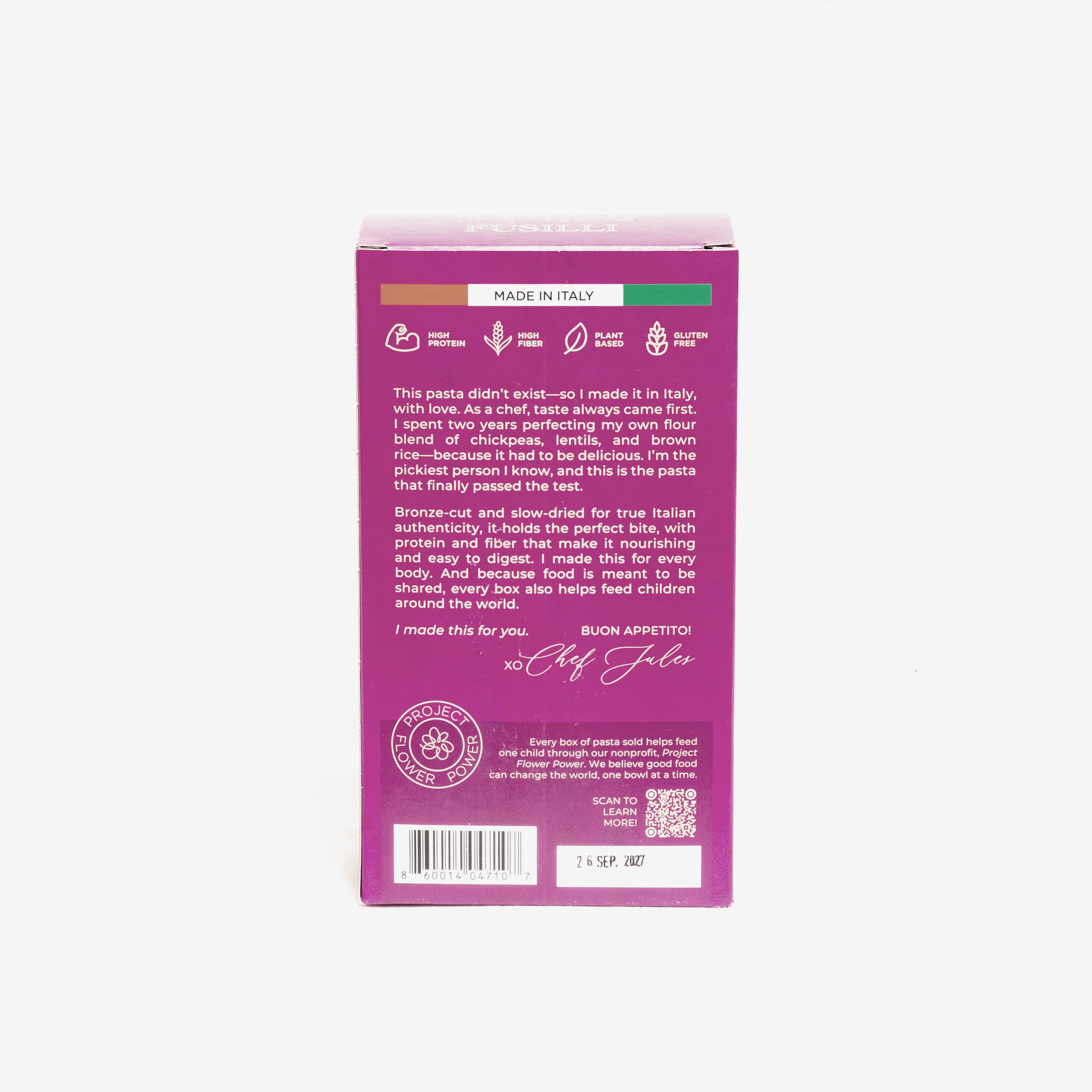 Flower Chef Foods Artisanal Gluten Free Pasta – High Protein Fusilli Pasta (Pack of 6)