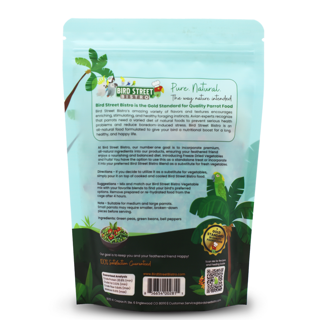 Peas & Bell Peppers Boost - Parrot Veggies Mix