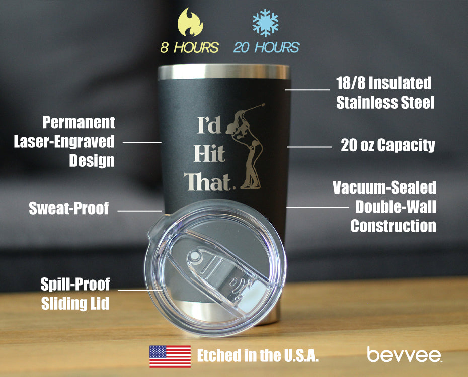 I'd Hit That - 20 oz Coffee Tumbler