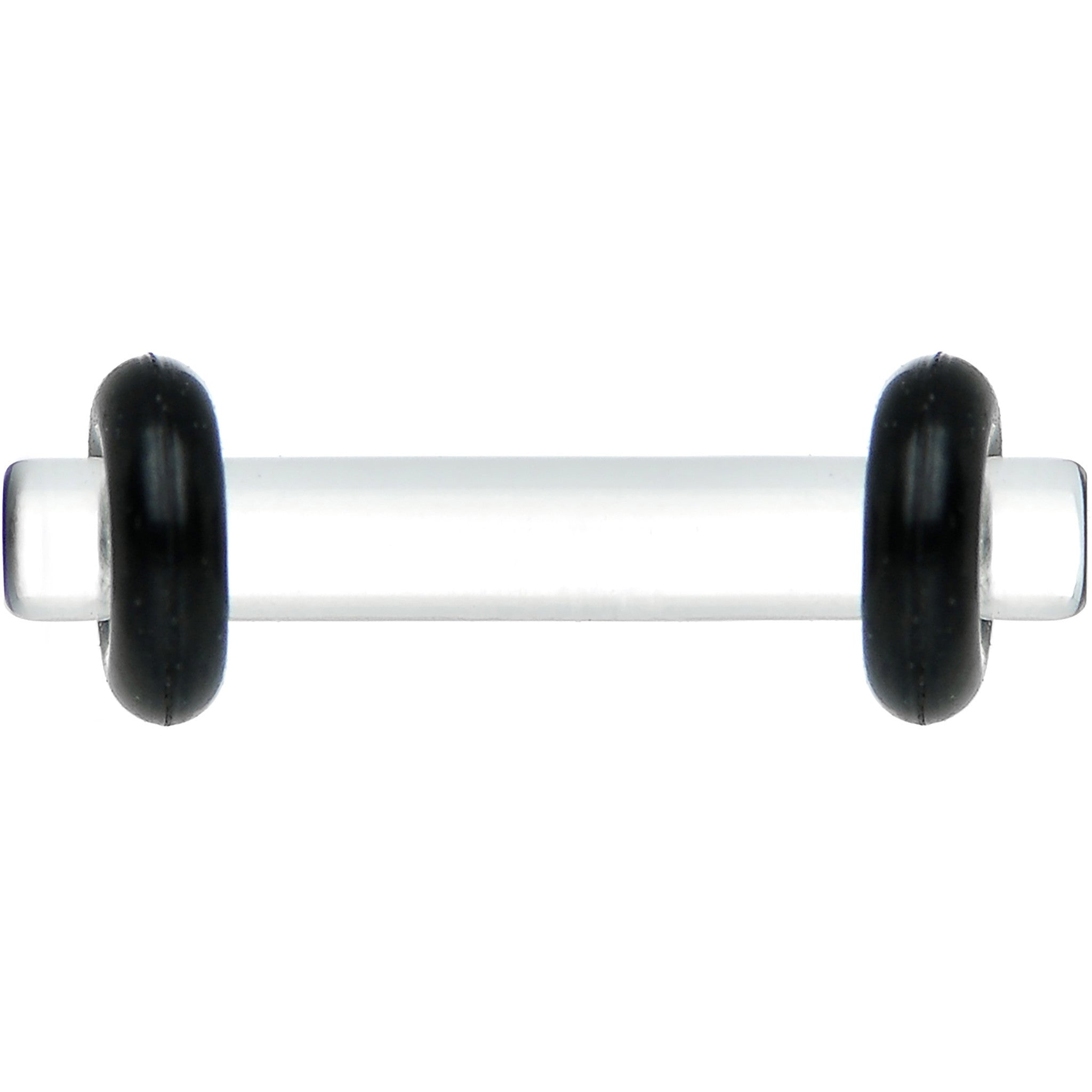 12G Clear Acrylic Plug Set of 2