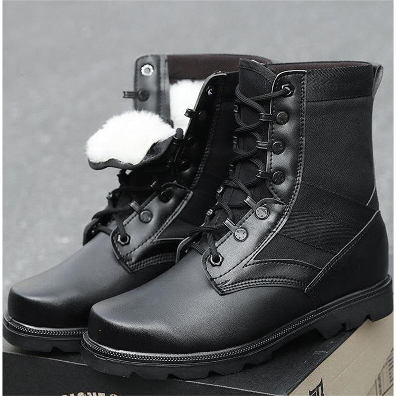 Cold Weather Combat Boots: Wool Lined for Ultimate Warmth and Comfort