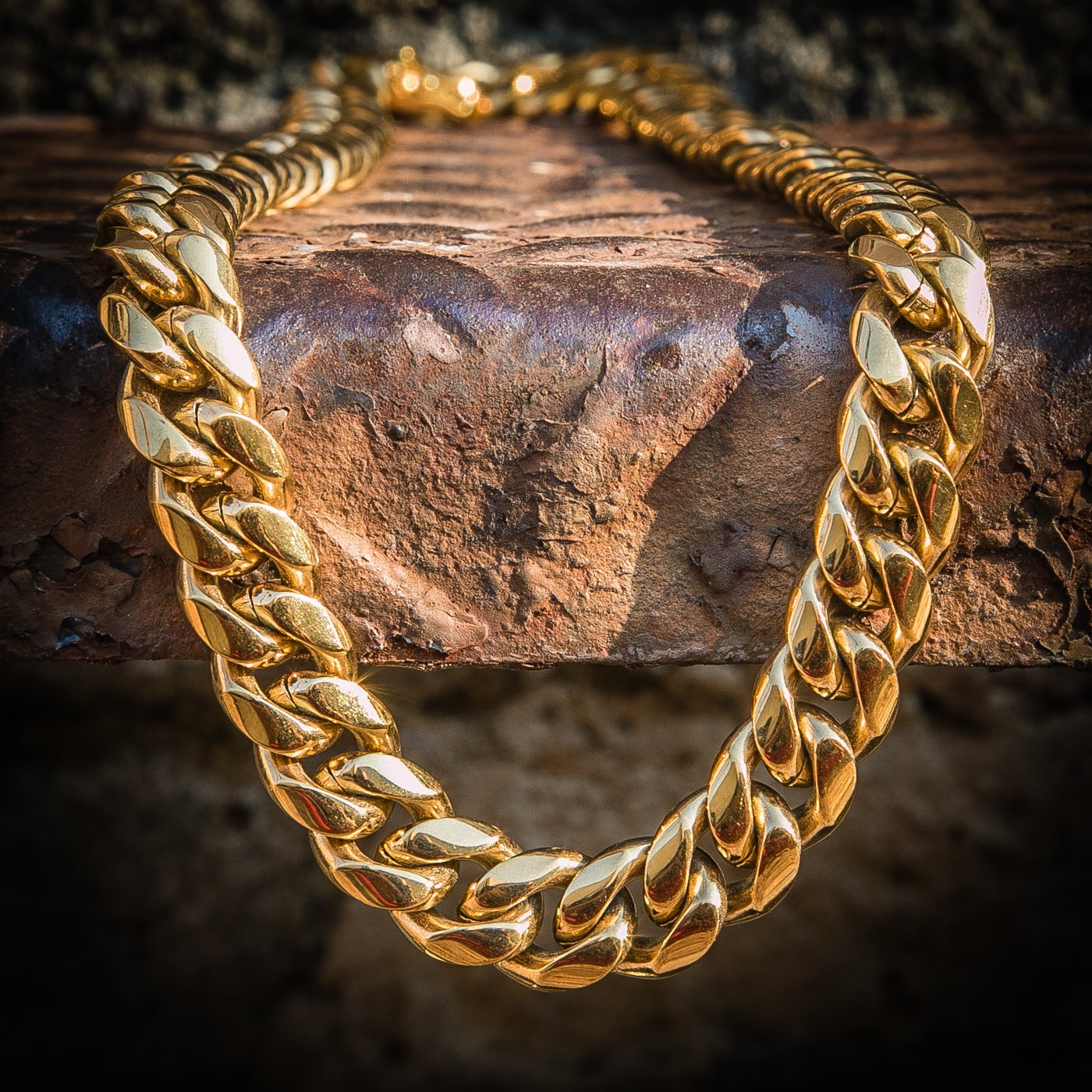 12mm Miami Cuban Link Necklace - 18k Gold Plated