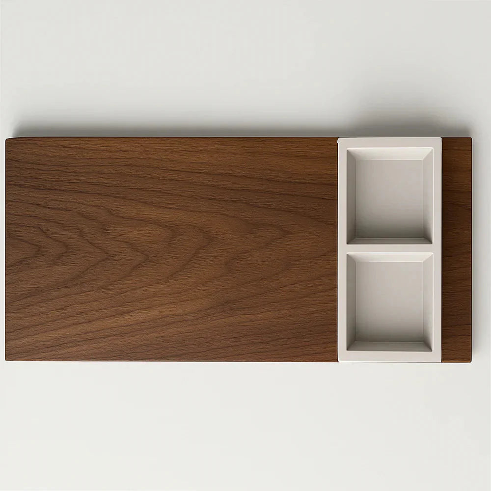 Handcrafted Walnut Serving Board – Espresso Series