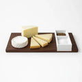 Modern Serving Board with Concrete Accent – Espresso Series