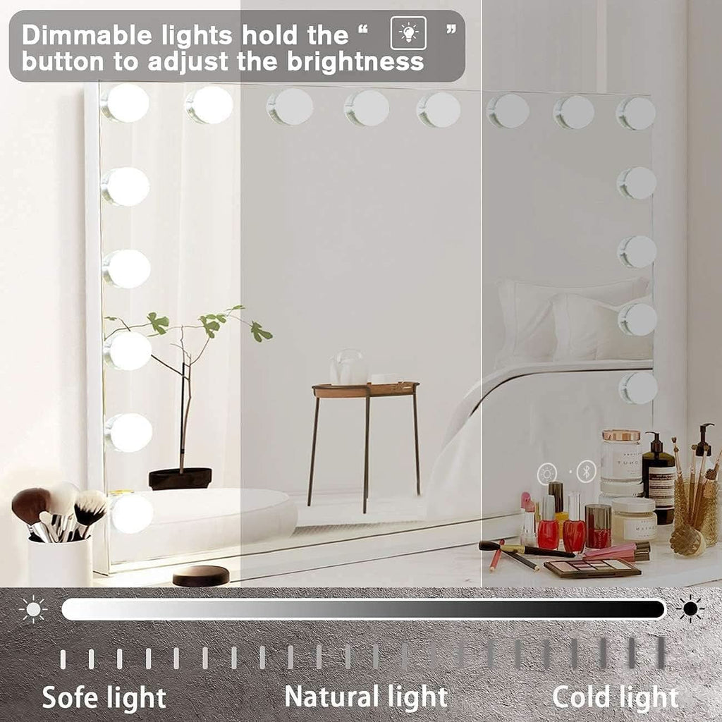 Vanity Mirror Lights And Bluetooth Speaker 32x23 Inches