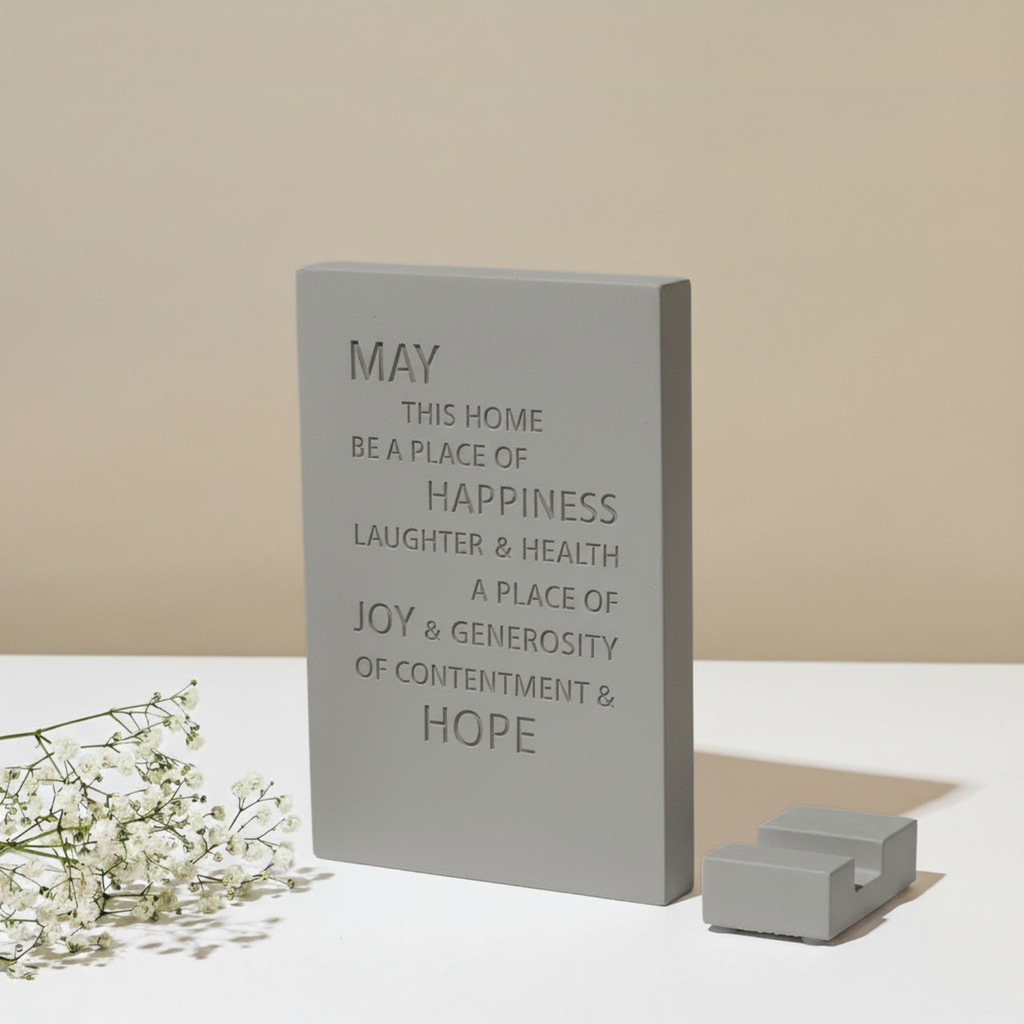 Modern Concrete Shabbat Set – Timeless Glow Series