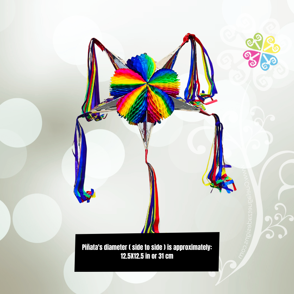 Small Multicolor Fiesta Piñata - Mexican Fiesta Decor