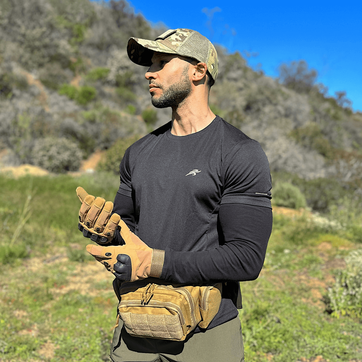 JupiterGear Military-Style Tactical Patch Hat with Adjustable Strap | Breathable & Unisex