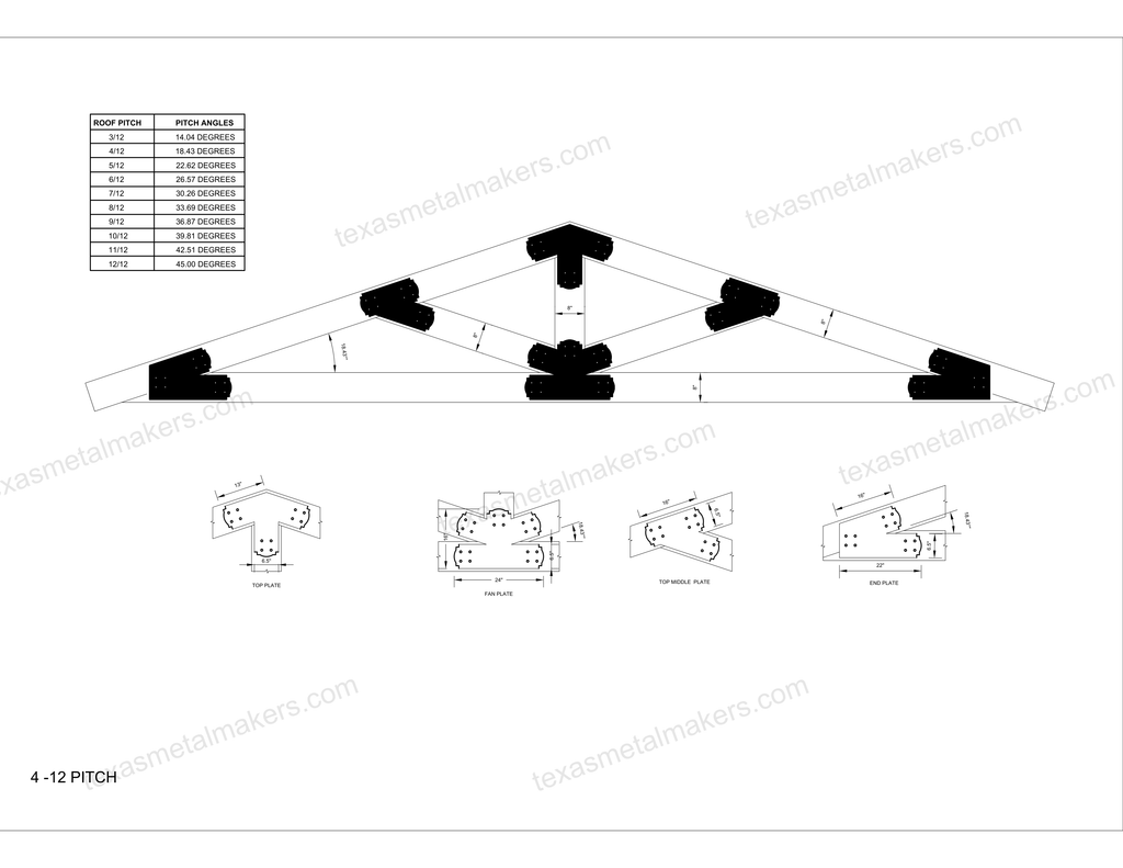 Decorative Design Timber Truss Brackets for 8x8 Posts, 8" Timber Truss Brackets, 8x8 Fan Bracket