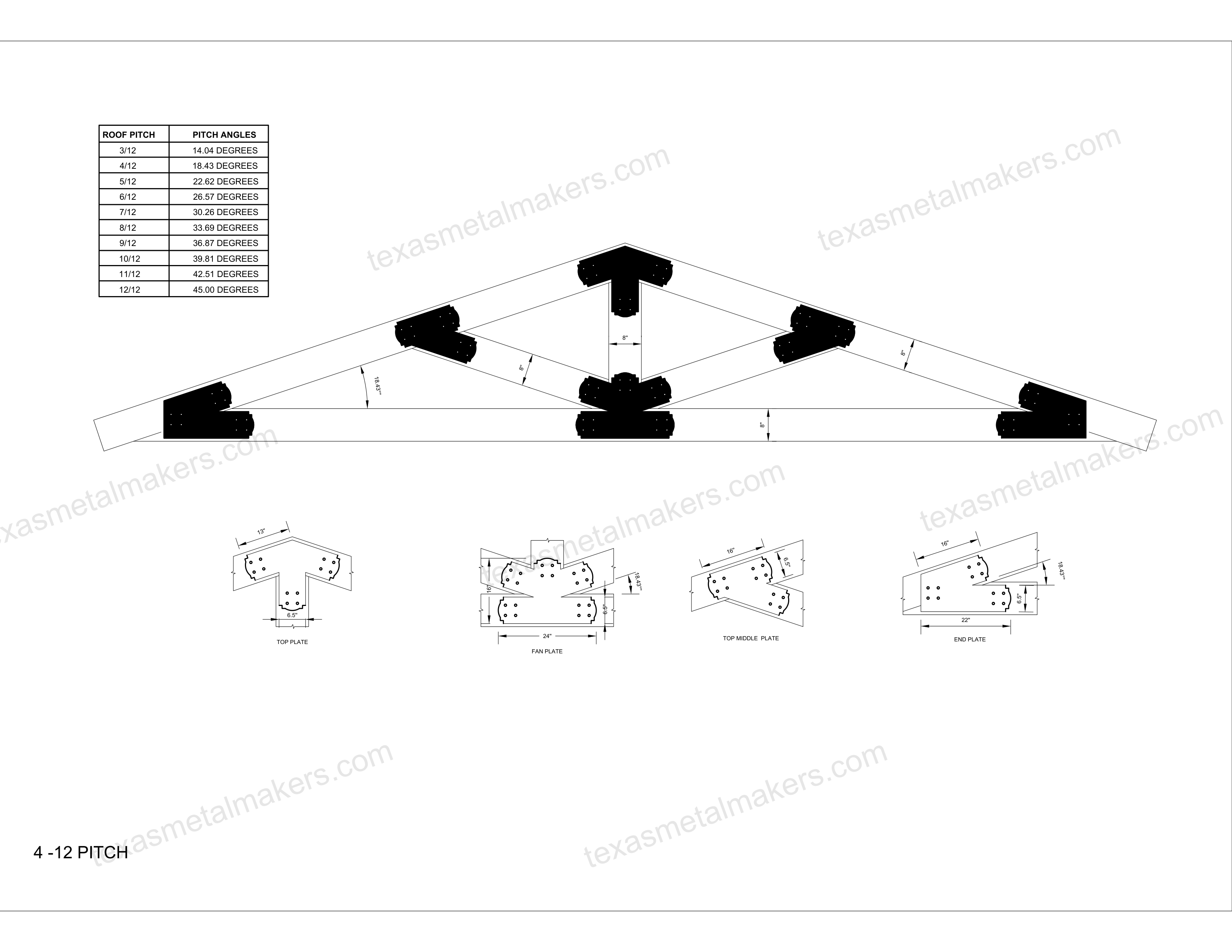 Decorative Design Timber Truss Brackets for 8x8 Posts, 8" Timber Truss Brackets, 8x8 Fan Bracket