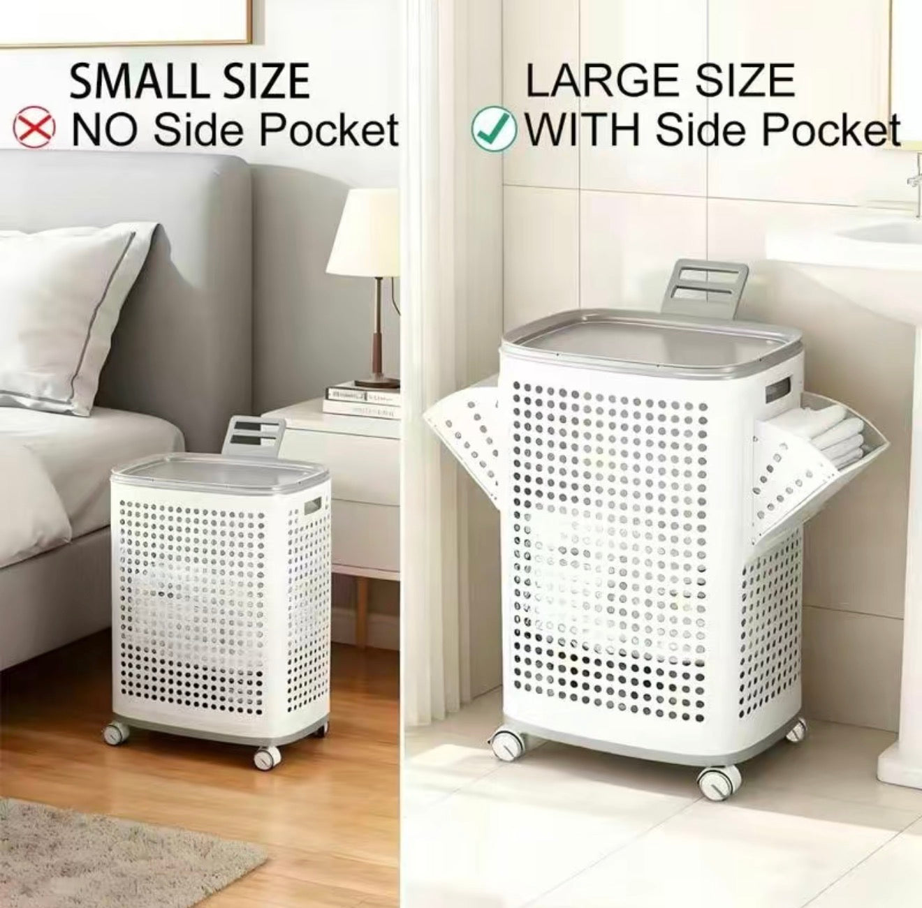 RollEase Laundry Hamper