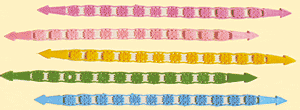 Filigree Easter Basket Handles-Assorted Colors, 8" long