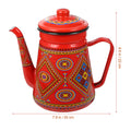 Red Enamel Coffee Pot Stovetop Tea Kettle