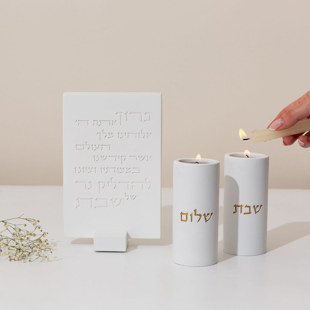 Elegant Handcrafted Blessing for the Home - Concrete Series
