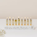 Modern Concrete Menorah - Jerusalem Outline S