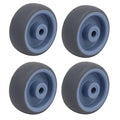 uxcell 2-inch Diameter TPR Wheel 8.5mm Bore Trolley Caster Pulley Roller 4pcs
