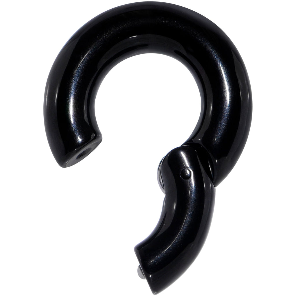 2G 1/2 Black PVD Steel Hinged Segment Ring