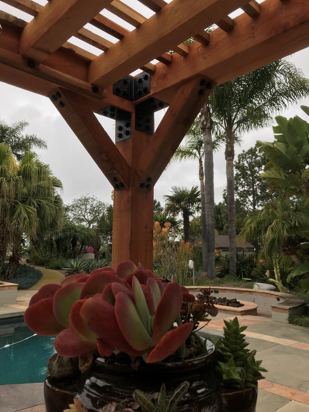 4x4 90 Degree Pergola Bracket - Steel Wood Post Support Angle Bracket