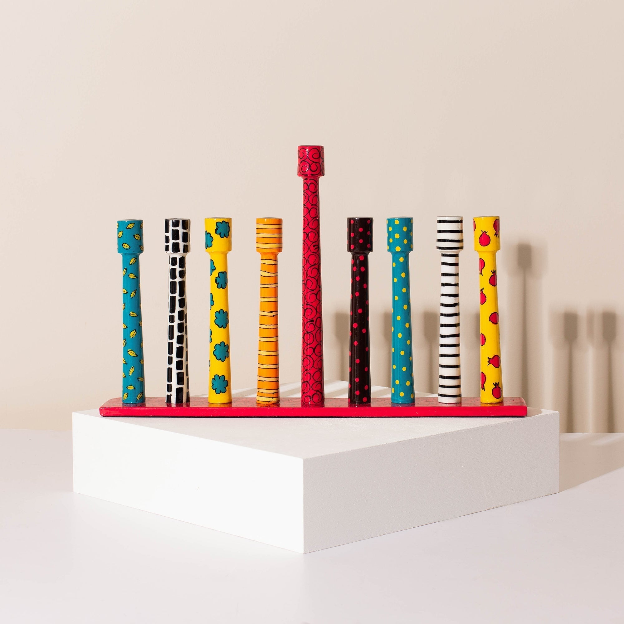 Graphic Menorah for Hanukkah – Line Series