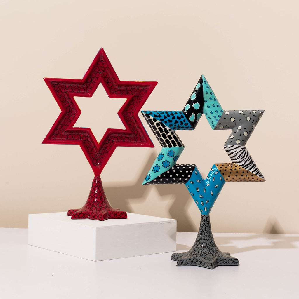 Modern Star of David Sculpture – Magen Series