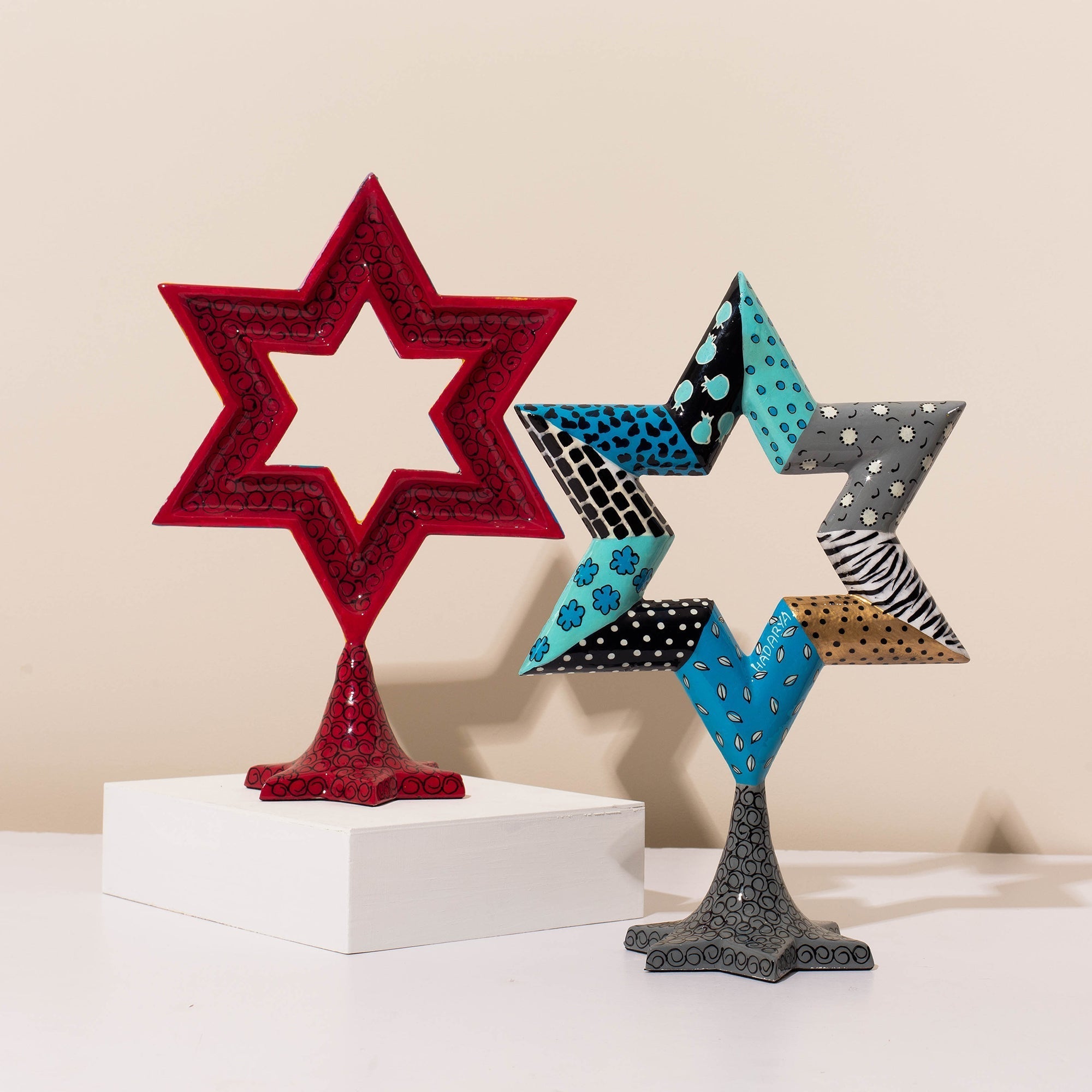 Modern Star of David Sculpture – Magen Series