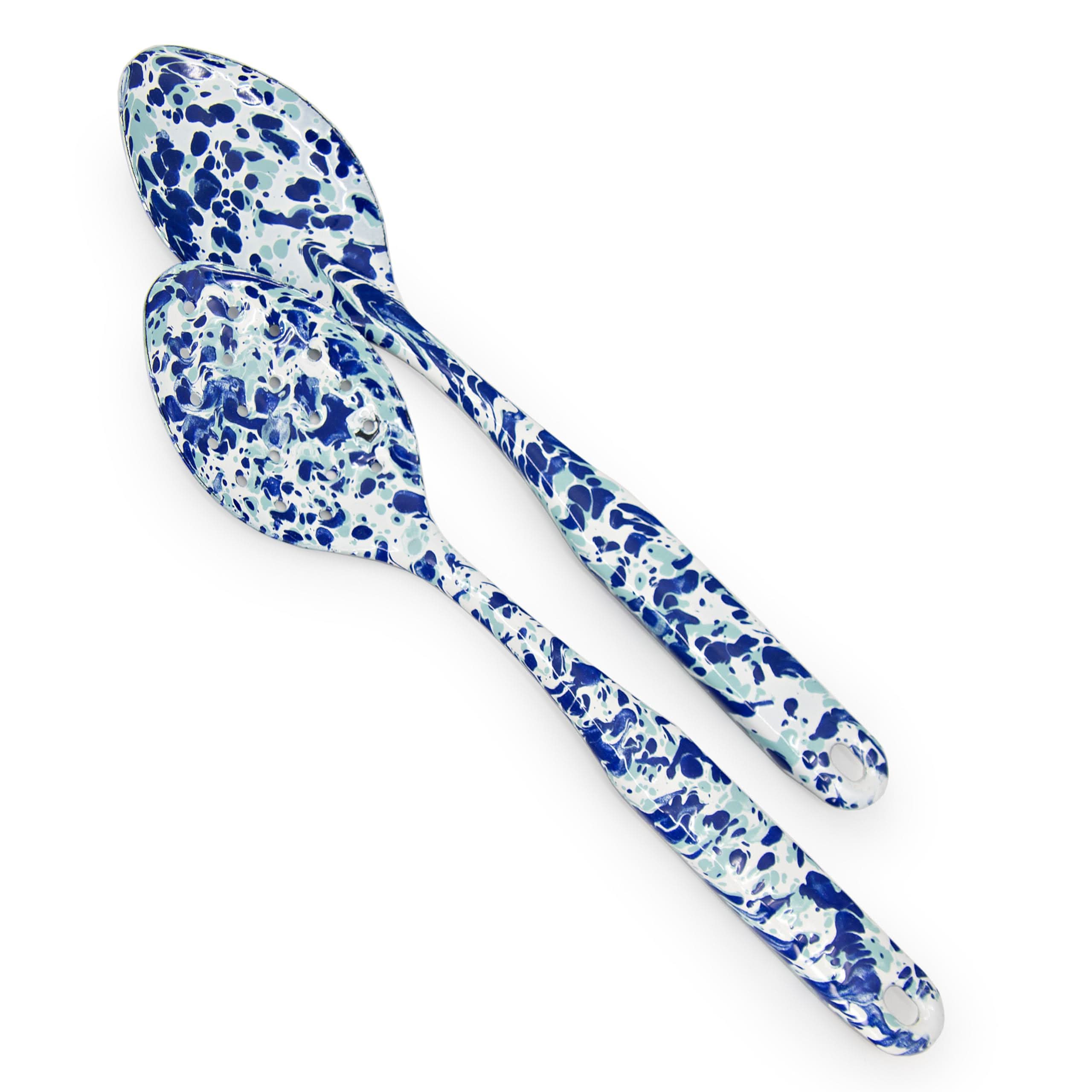 Golden Rabbit Enamelware 2 piece Spoon Set - Ocean