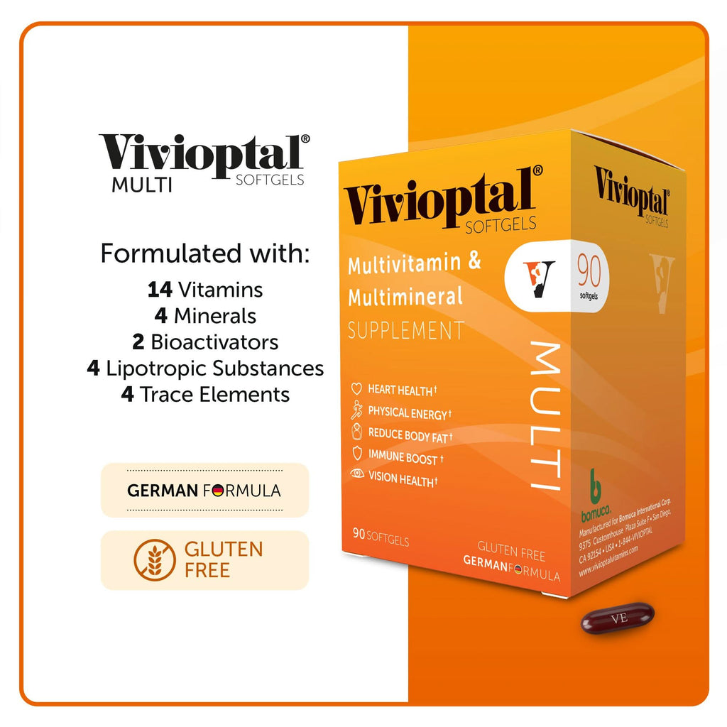 Vivioptal MULTI Multivitamin & Multimineral Supplement 90 Softgels