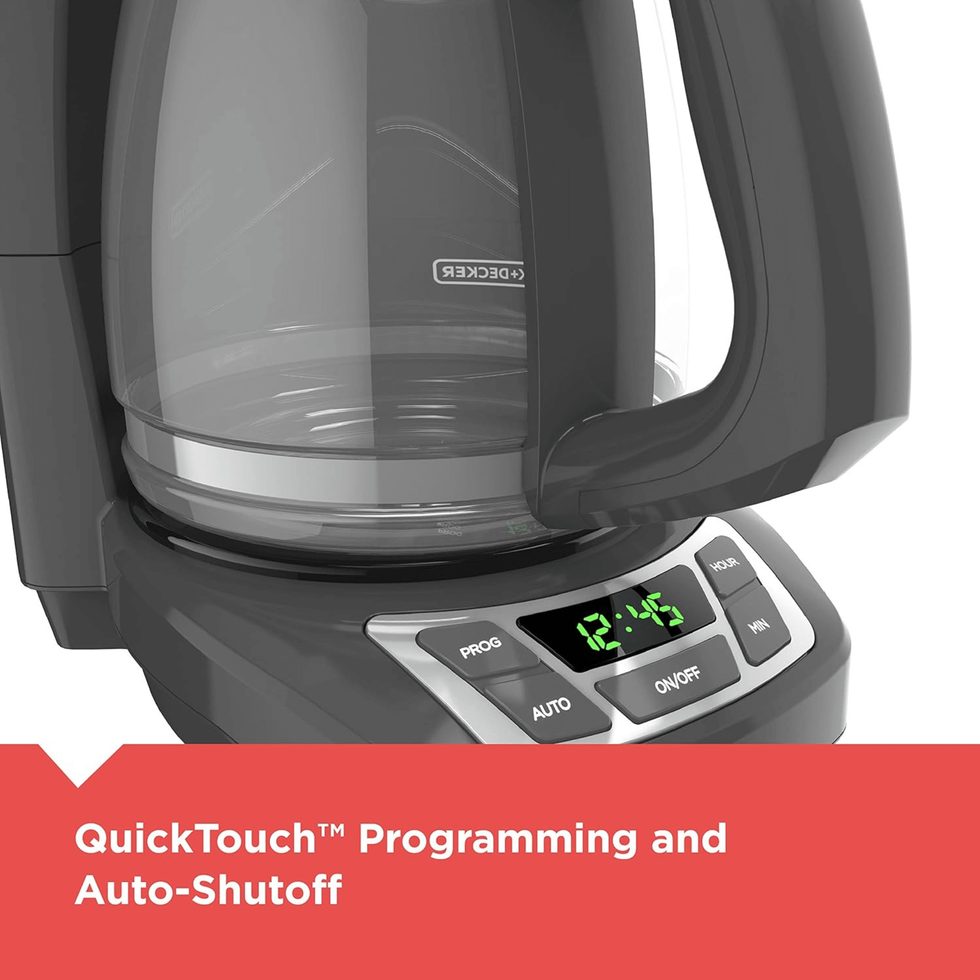 Black & Decker 12 Cup Programmable Coffee Maker with Digital Controls - REFURBISHED