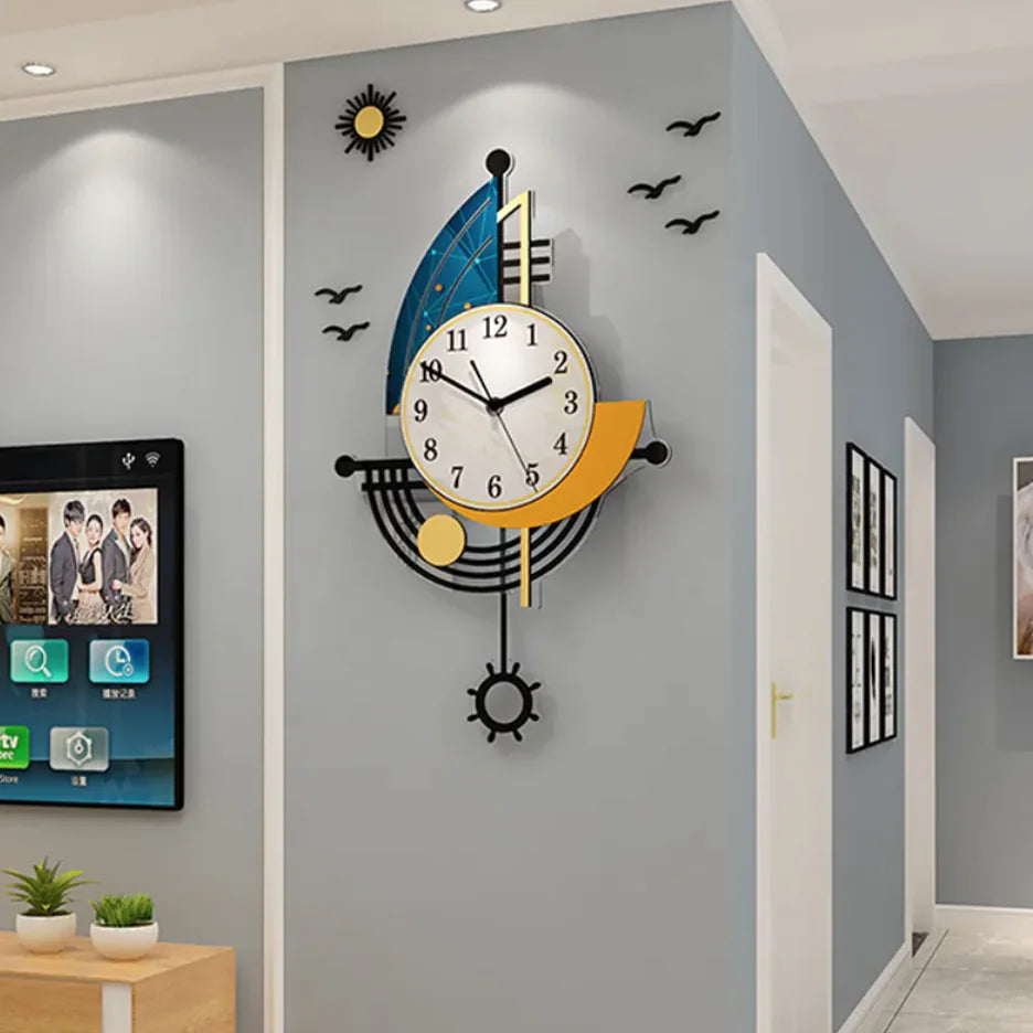 Sailing Wall Clock Decor