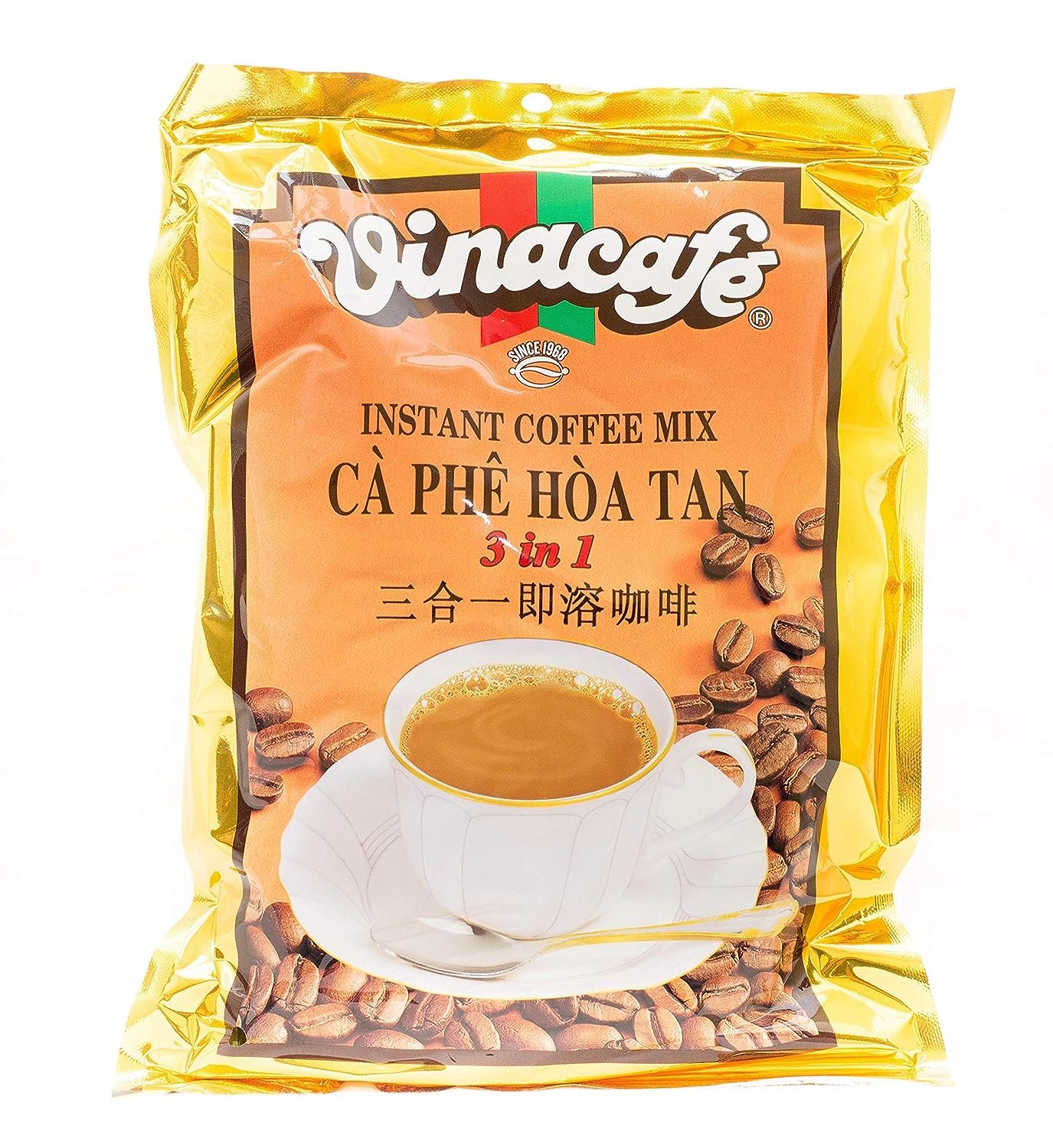 Vinacafe Instant Coffee Mix 3 in 1 (Ca Phe Hoa Tan), 14.1 oz