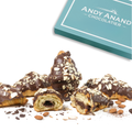 Andy Anand Sugar-Free Dark Chocolate Almond Croissant Cake, 10 pc, 2 lb – Keto & Diabetic-Friendly, Hand-Rolled, No Preservatives Gift Box