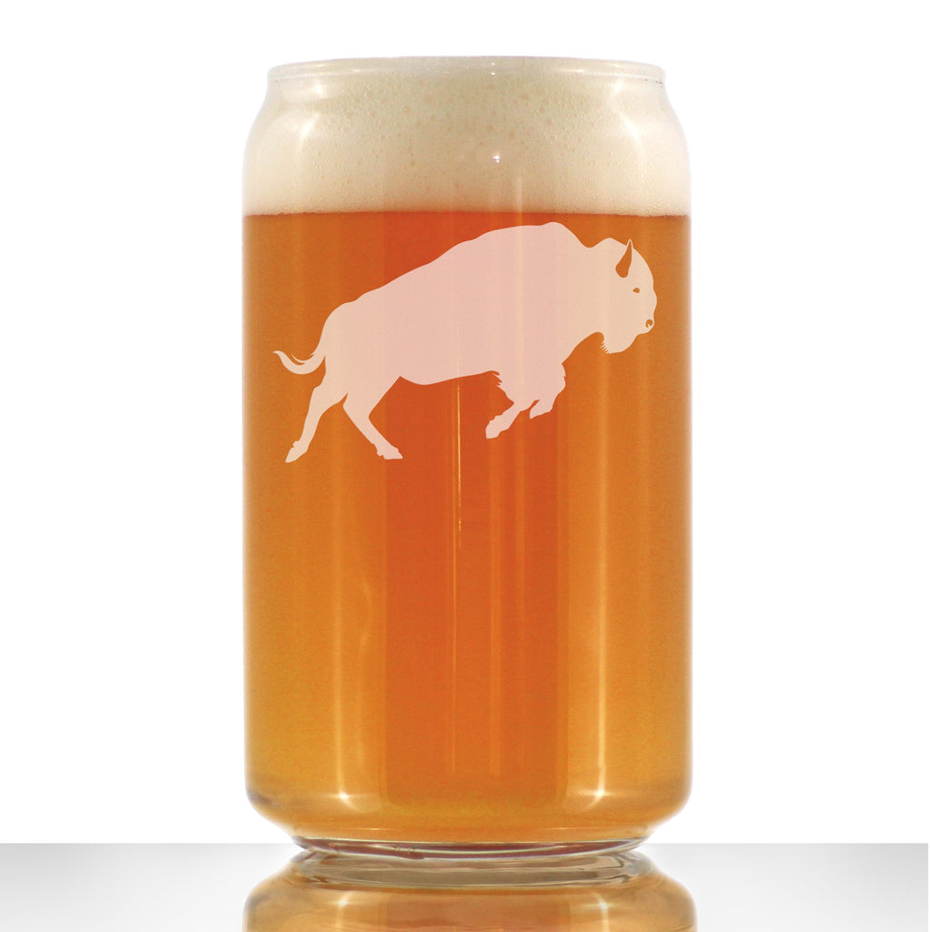 Bison - 16 Ounce Beer Can Pint Glass