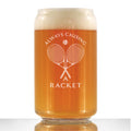 Causing a Racket - 16 Ounce Beer Can Pint Glass