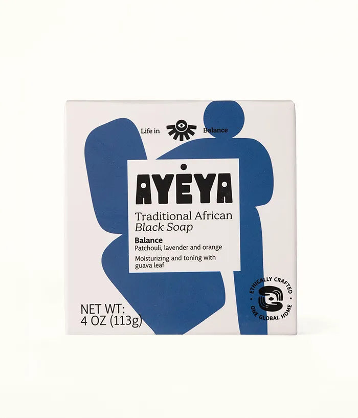 Traditional African Black Soap Bar<br>Balance