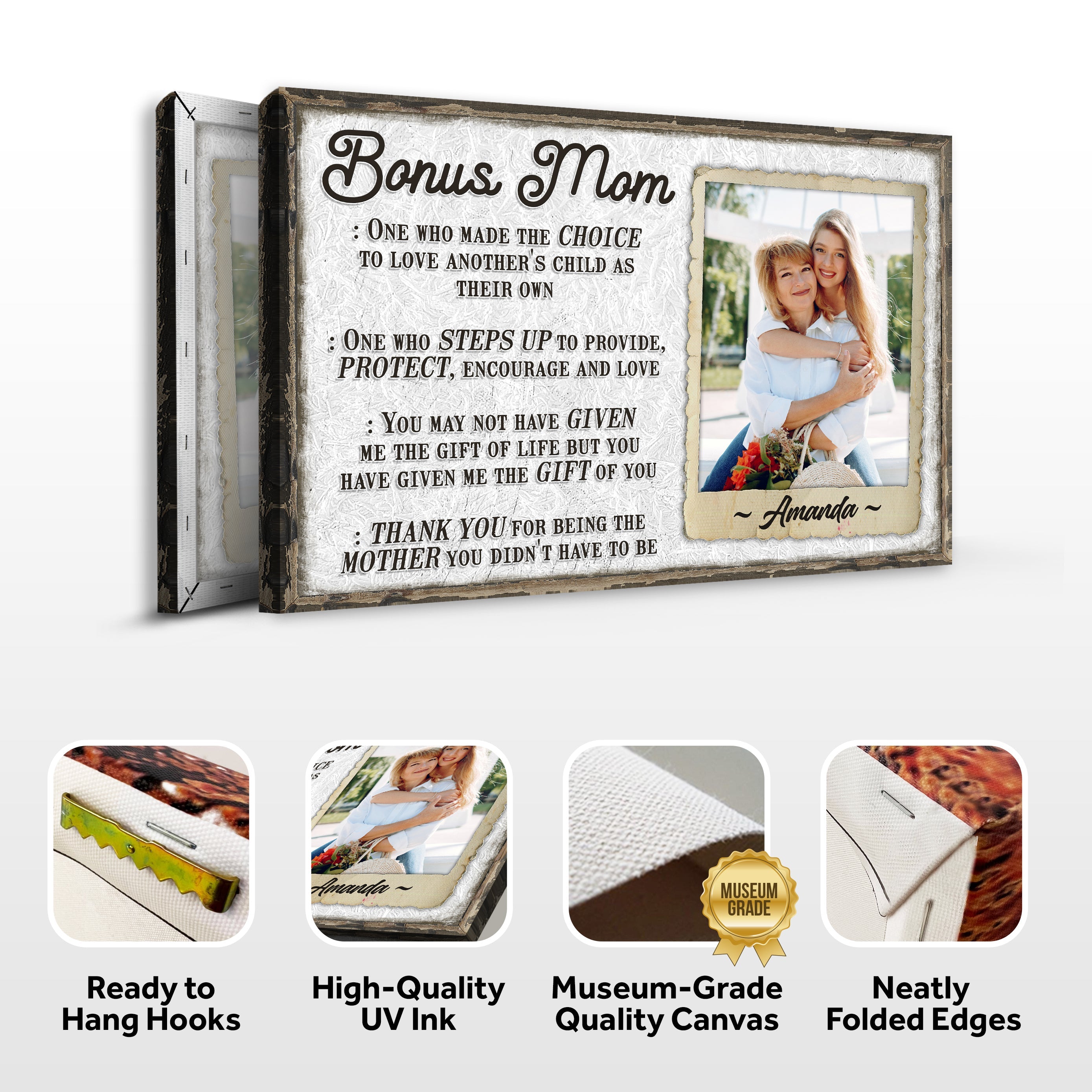 Bonus Mom Customized Sign