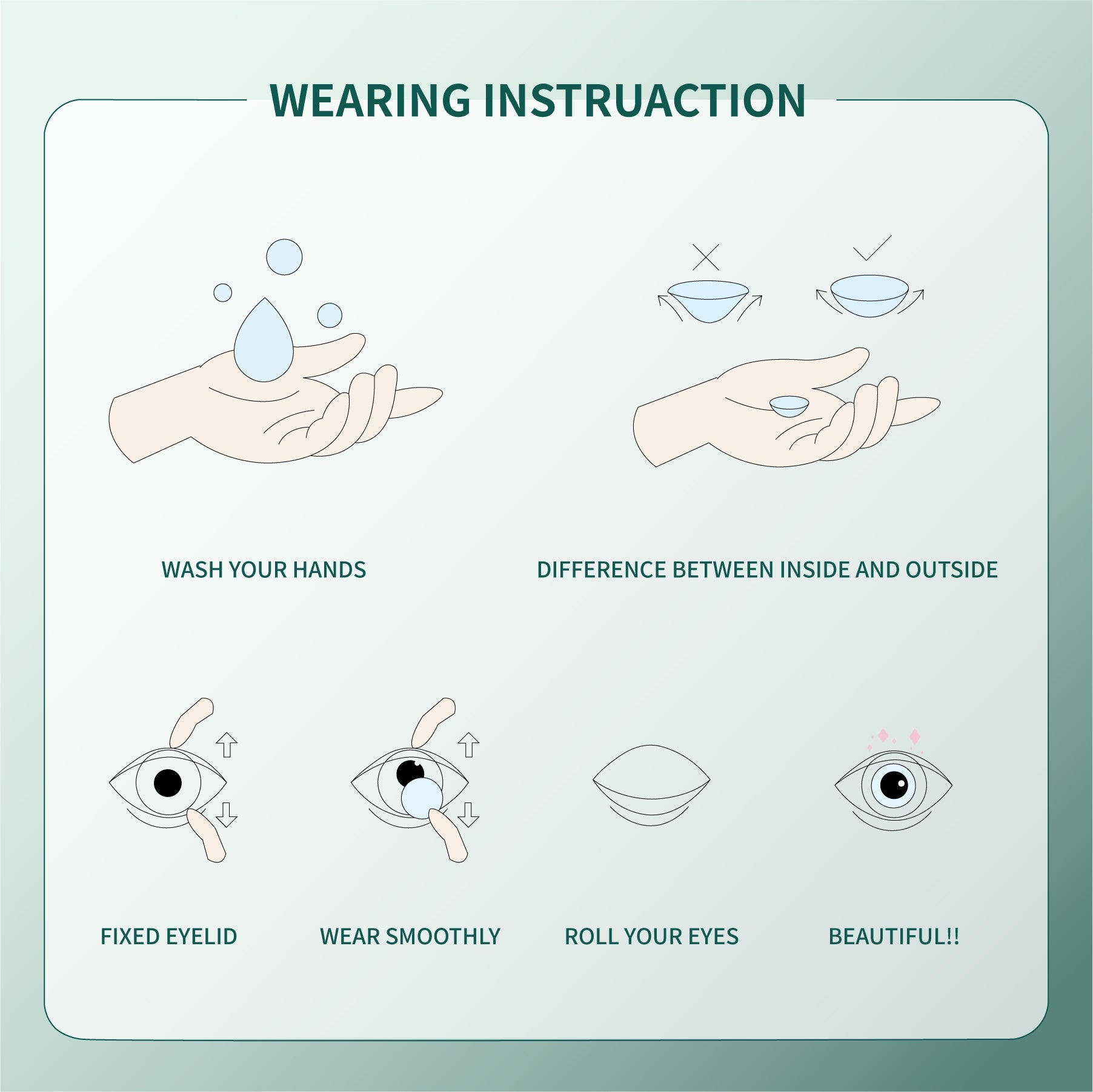 1Pair FDA Certificate Eyes Beautiful Pupil Colorful Girl Cosplay Contact Lenses  Purely brown