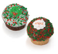 Christmas Belgian Chocolate Gourmet Cupcakes- 6 Pack