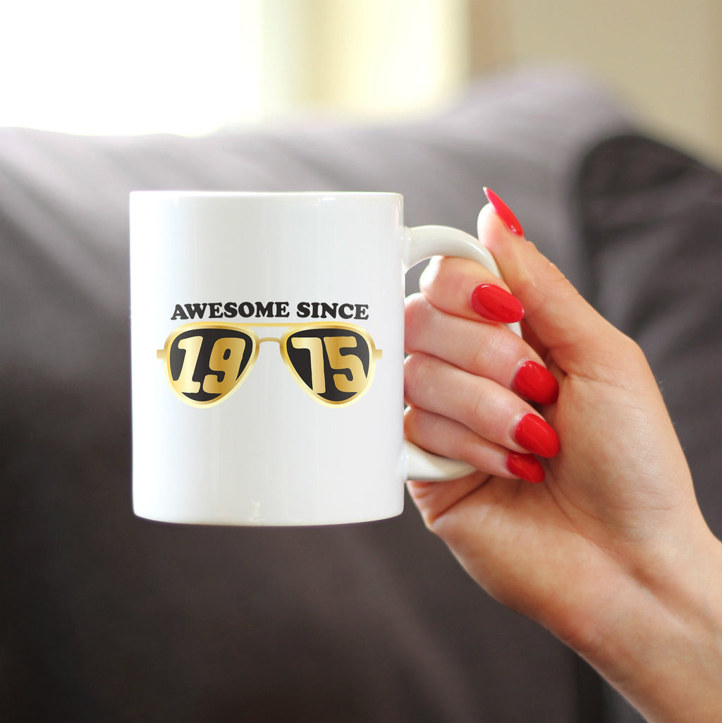 Awesome Since 1975 Coffee Mug 50th Birthday Gift Ideas White Ceramic Coffee Cup