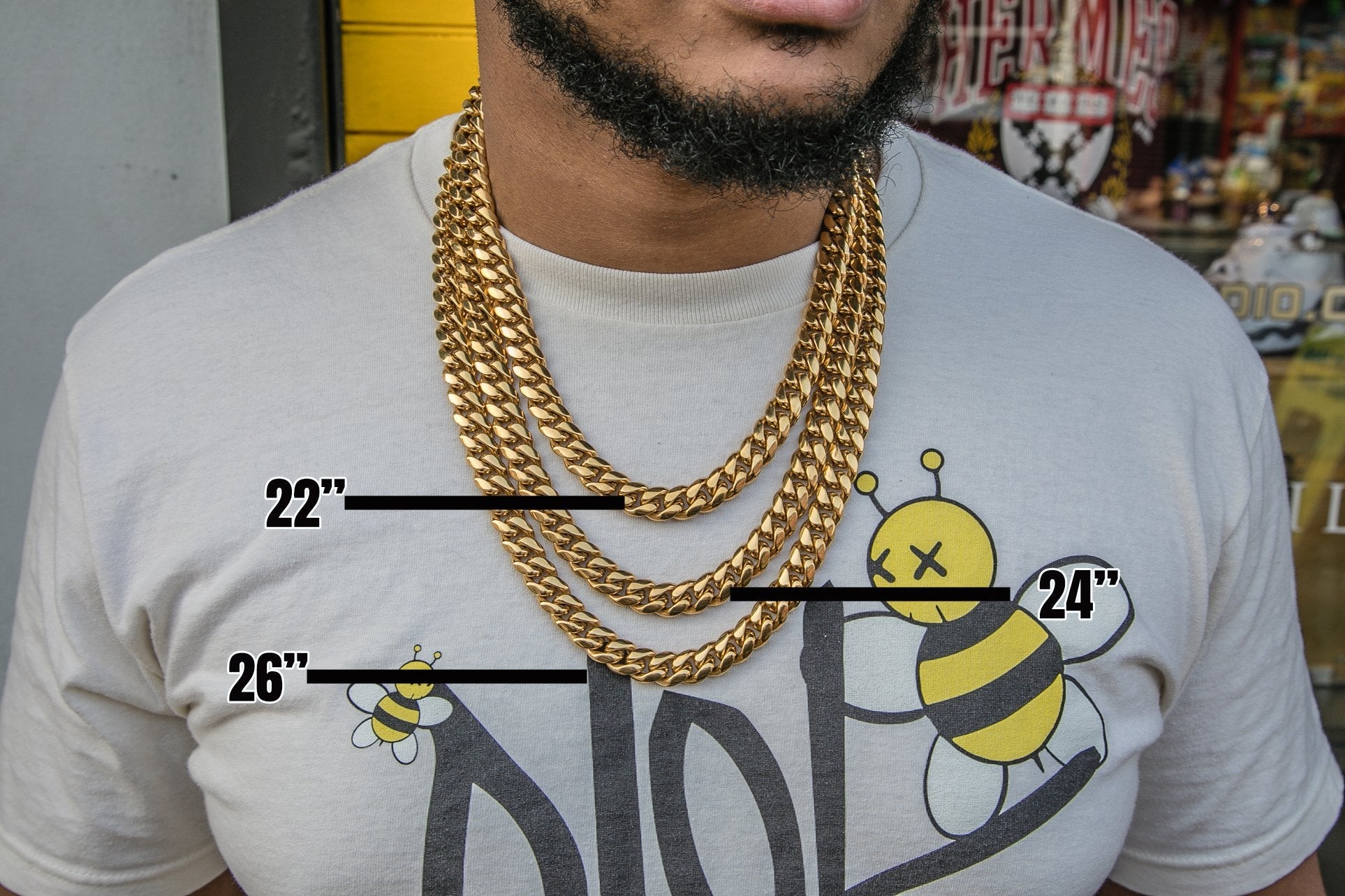 12mm Miami Cuban Link Necklace - 18k Gold Plated