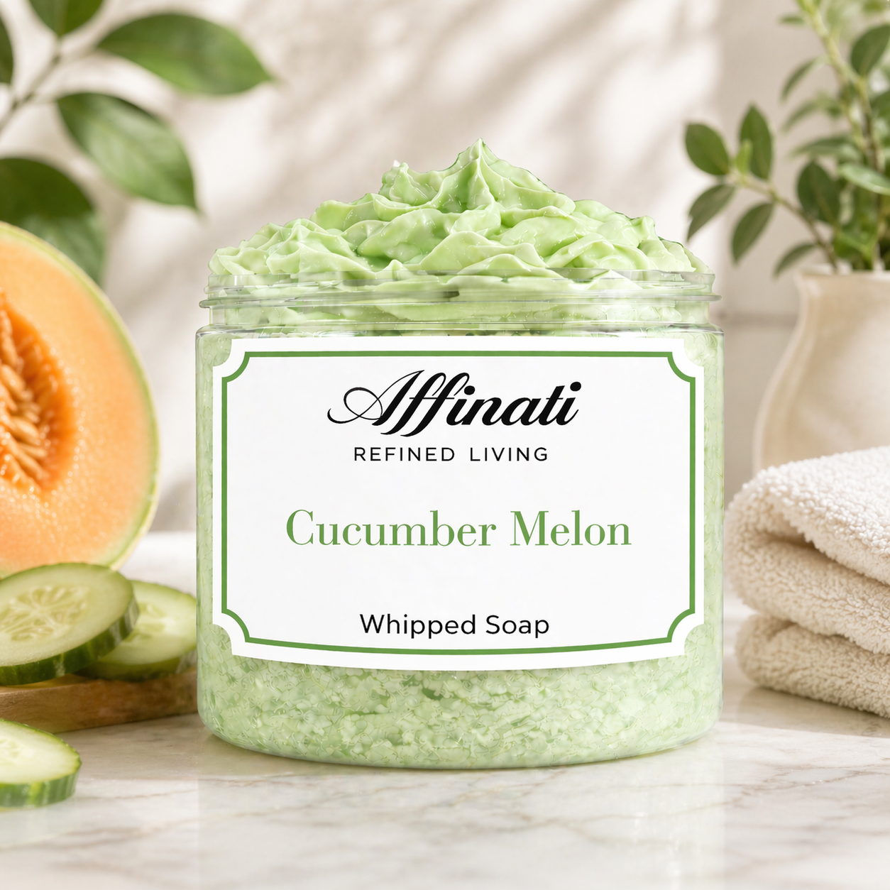 Cucumber Melon Whipped Soap - 20 oz